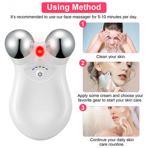 Microcurrent Face Massager – Skin Lifting & Wrinkle Reducing