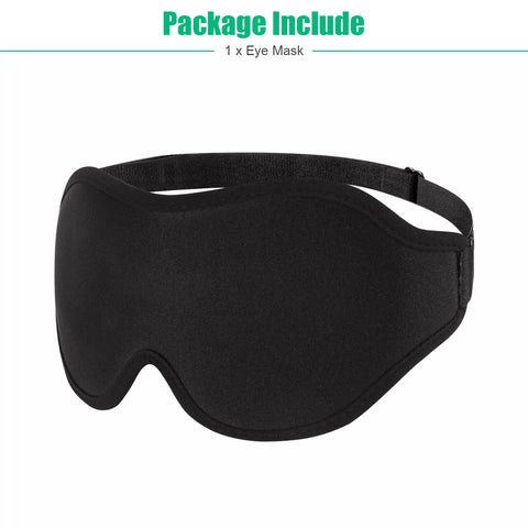 3D Comfort Sleep Mask – Soft Padded Eye Cover for Deeper Rest
