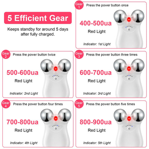 Microcurrent Face Massager – Skin Lifting & Wrinkle Reducing