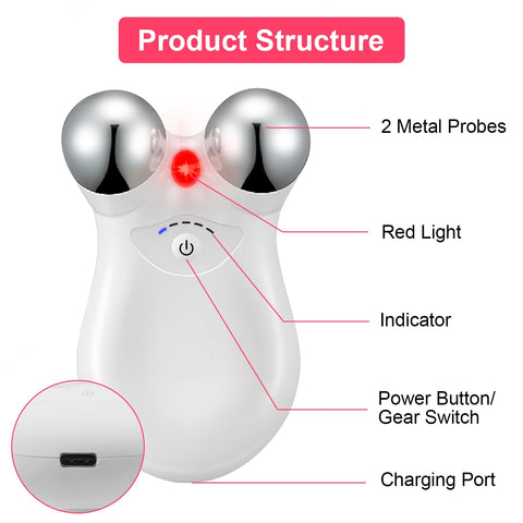 Microcurrent Face Massager – Skin Lifting & Wrinkle Reducing